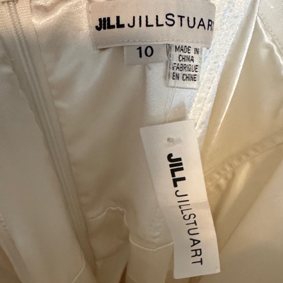 Jill Stuart Cream Satin One Piece Pant Jumpsuit - Picture 1 of 1
